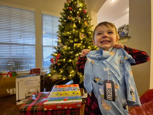 Customer photo review of Bluey "Meet the Heelers" – Preschooler KUNUFLEX Short Sleeve Shirt